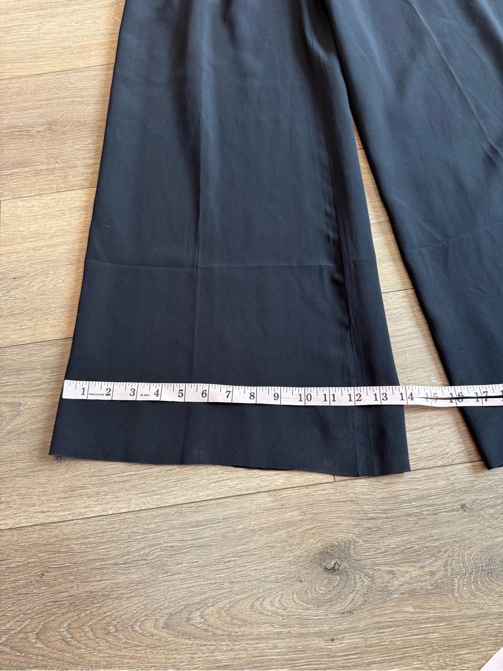 Ralph Lauren Black Wide-Leg Silk Trouser Pants US 6 / UK 10 - Picture 8 of 15